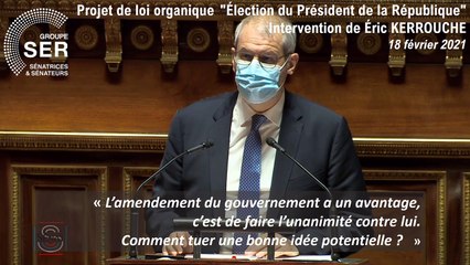 Eric Kerrouche : intervention du 18 février sur le PJLO  " Election présidentielle"