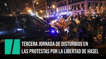 Incidentes y cargas en Barcelona y Valencia en la tercera jornada de protestas por Pablo Hasél