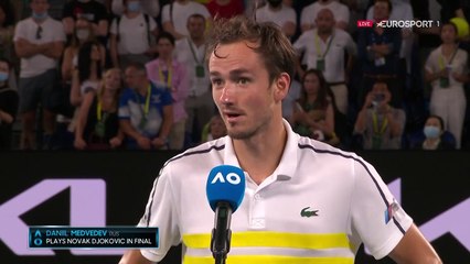 Medvedev : "J'ai eu un peu peur au 3e set"