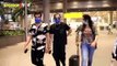 Alaya F with Mom Pooja Bedi & Aishwarya Thackeray snapped at the Airport | SpotboyE