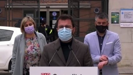 Aragonès atribuye la prórroga de restricciones por el Covid-19 a un estancamiento