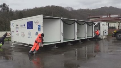 Una unidad móvil sanitaria única en Europa refuerza la campaña de vacunación