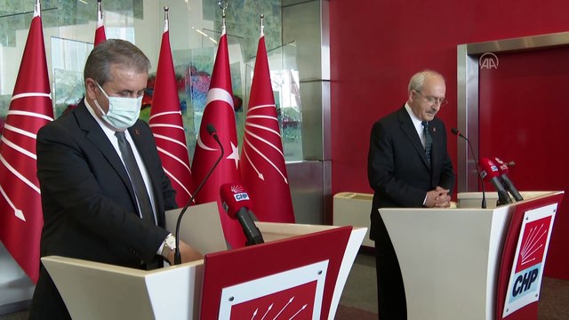 ANKARA - Kılıçdaroğlu-Destici ortak basın toplantısı