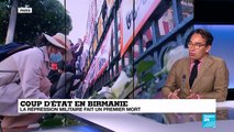 Coup d'État en Birmanie : la répression militaire fait un mort