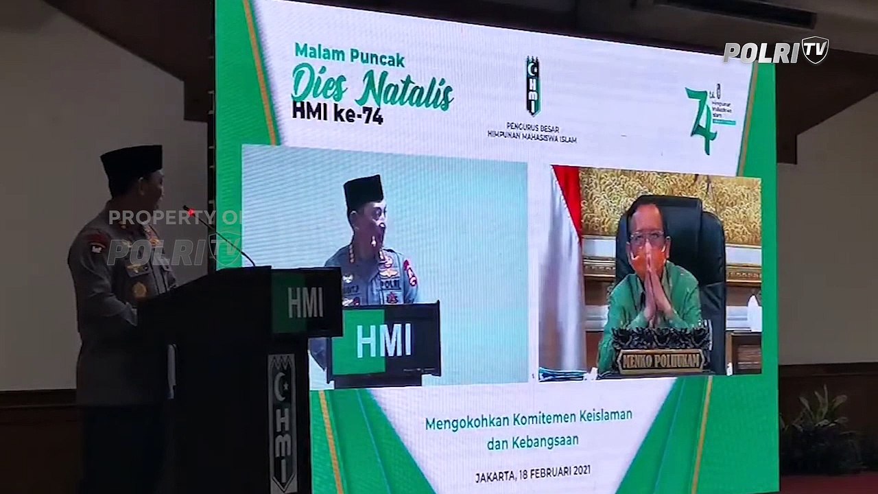 Kapolri Hadiri Dies Natalis PB HMI Ke-74