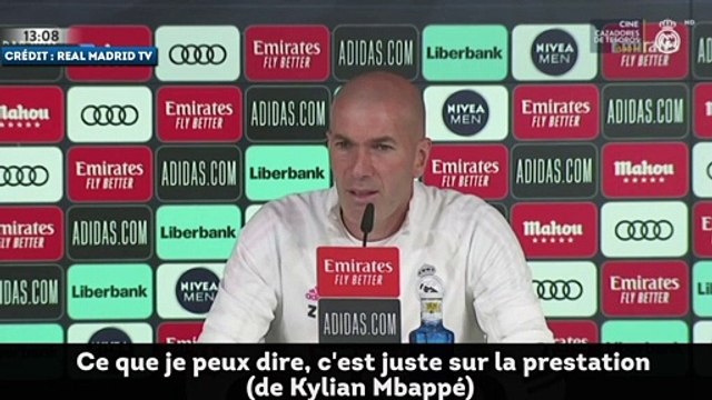 Real Madrid : Zinedine Zidane apprécie Kylian Mbappé