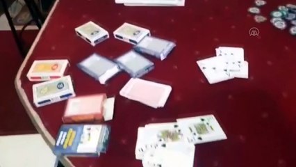 ÇANAKKALE - Kumarhane baskınında 18 şüpheli gözaltına alındı