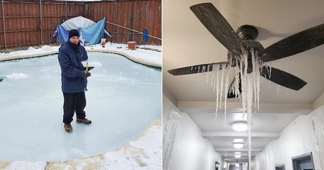 16 photos qui témoignent de la vague de froid exceptionnelle qui touche actuellement le Texas