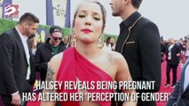 Halsey reveals being pregnant has altered her 'perception of gender'