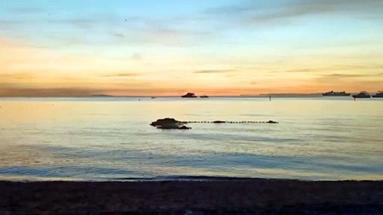 Sunset falling down