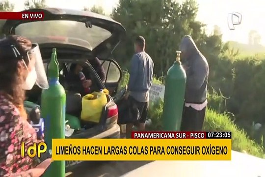 Panamericana Sur: cientos viajan de Lima a Pisco para conseguir oxígeno