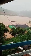 Enchente causa morte de uma mulher, invade casas e deixa Manhuaçu em alerta