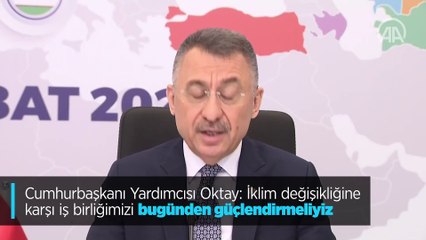 Cumhurbaşkanı Yardımcısı Oktay: İklim değişikliğine karşı iş birliğimizi bugünden güçlendirmeliyiz