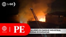 Incendio en talleres del Parque Industrial de Villa El Salvador | Primera Edición