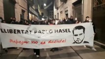 Continúan las protestas contra el encarcelamiento de Pablo Hasél en Barcelona y València