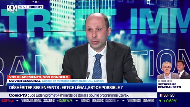 Olivier Sénéchal (OSL Conseil) : Est-ce légal et possible de déshériter ses enfants ? - 19/02