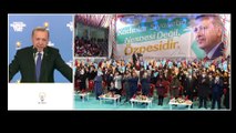 ANKARA - Cumhurbaşkanı Erdoğan, video konferansla AK Parti Malatya İl Kadın Kolları 6. Olağan Kongresine katıldı (1)