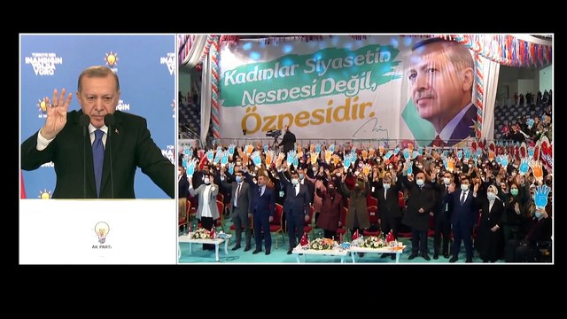 ANKARA - Cumhurbaşkanı Erdoğan, video konferansla AK Parti Malatya İl Kadın Kolları 6. Olağan Kongresine katıldı (2)