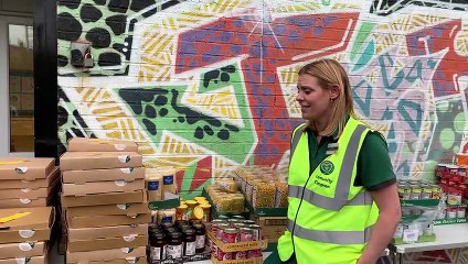 Pizza-making kits are handed out to Sheffield children in the school holidays