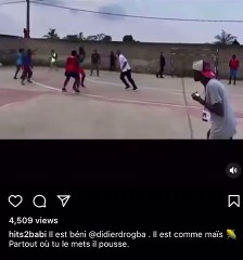 Le talent de Didier Drogba en basket éblouit les internautes