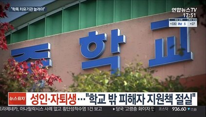 성인·자퇴생…"학교 밖 피해자 지원 절실"