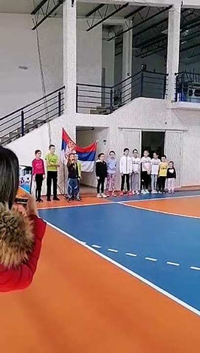 Nikolina Pešić peva himnu Srbije na OP Sivca narandžastog nivoa, 21.2.2021