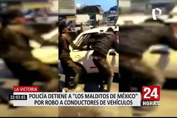 La Victoria: capturan a "Los Malditos de México" banda dedicada a robar a conductores