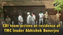 CBI team arrives at TMC leader Abhishek Banerjee's residence