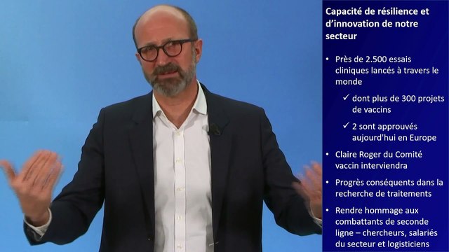 Synthèse en vidéo de la conférence annuelle du Leem, 27.01.2021