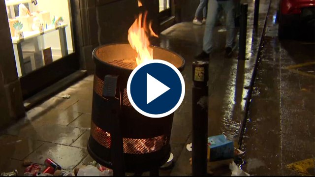 Séptima noche de disturbios y altercados en Cataluña