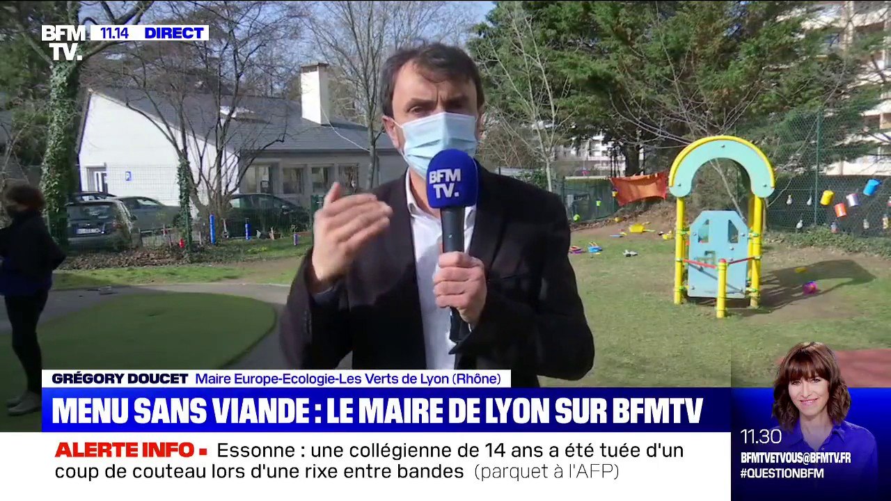 Grégory Doucet: "il ne s'agit pas de renoncer à la viande dans les cantines, il s'agit d'en réduire la part dans l'alimentation de nos enfants"
