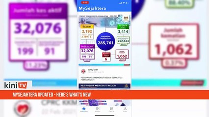 MySejahtera updated - Here’s what’s new