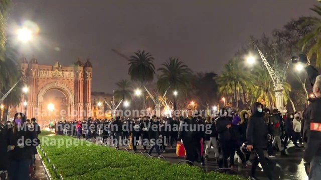 Barcelona: Neue Proteste gegen Haft für Rapper Pablo Hasél