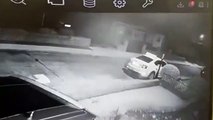 Car explodes after vandal ignites car