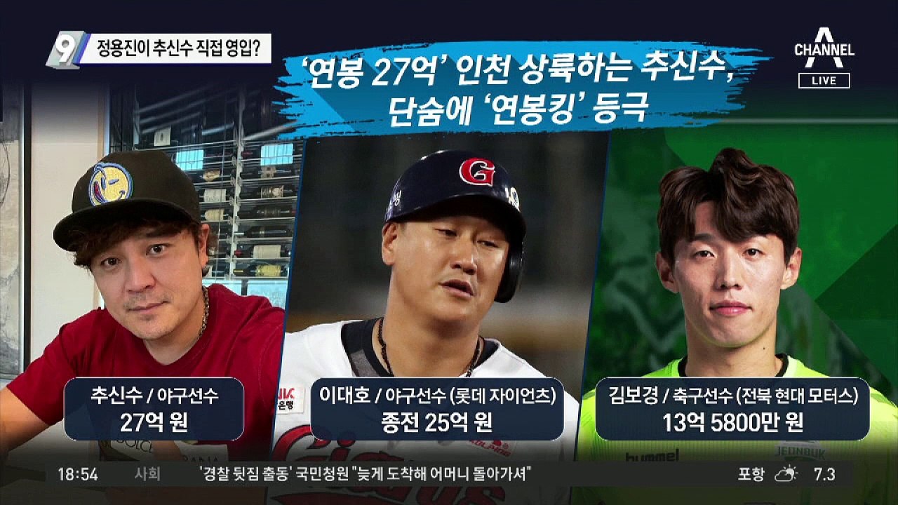 정용진이 추신수 직접 영입?