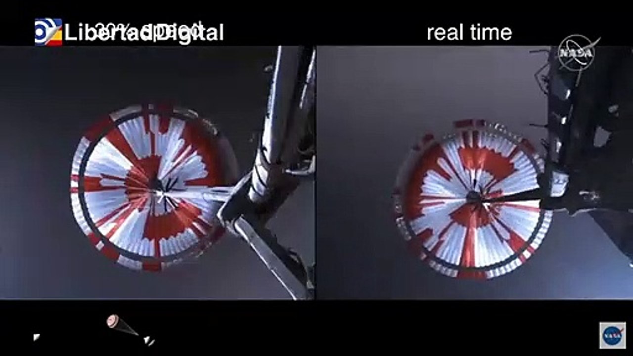 La NASA difunde un vídeo del aterrizaje de la P...