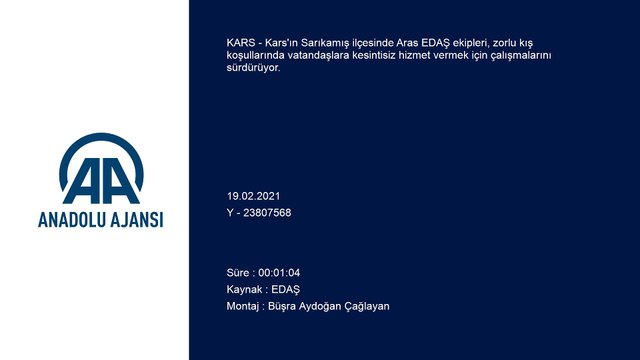 KARS - Aras EDAŞ ekiplerinin zorlu kış mesaisi (2)