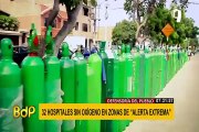 Defensoría: 32 hospitales en zona de alerta extrema no cuentan con oxígeno