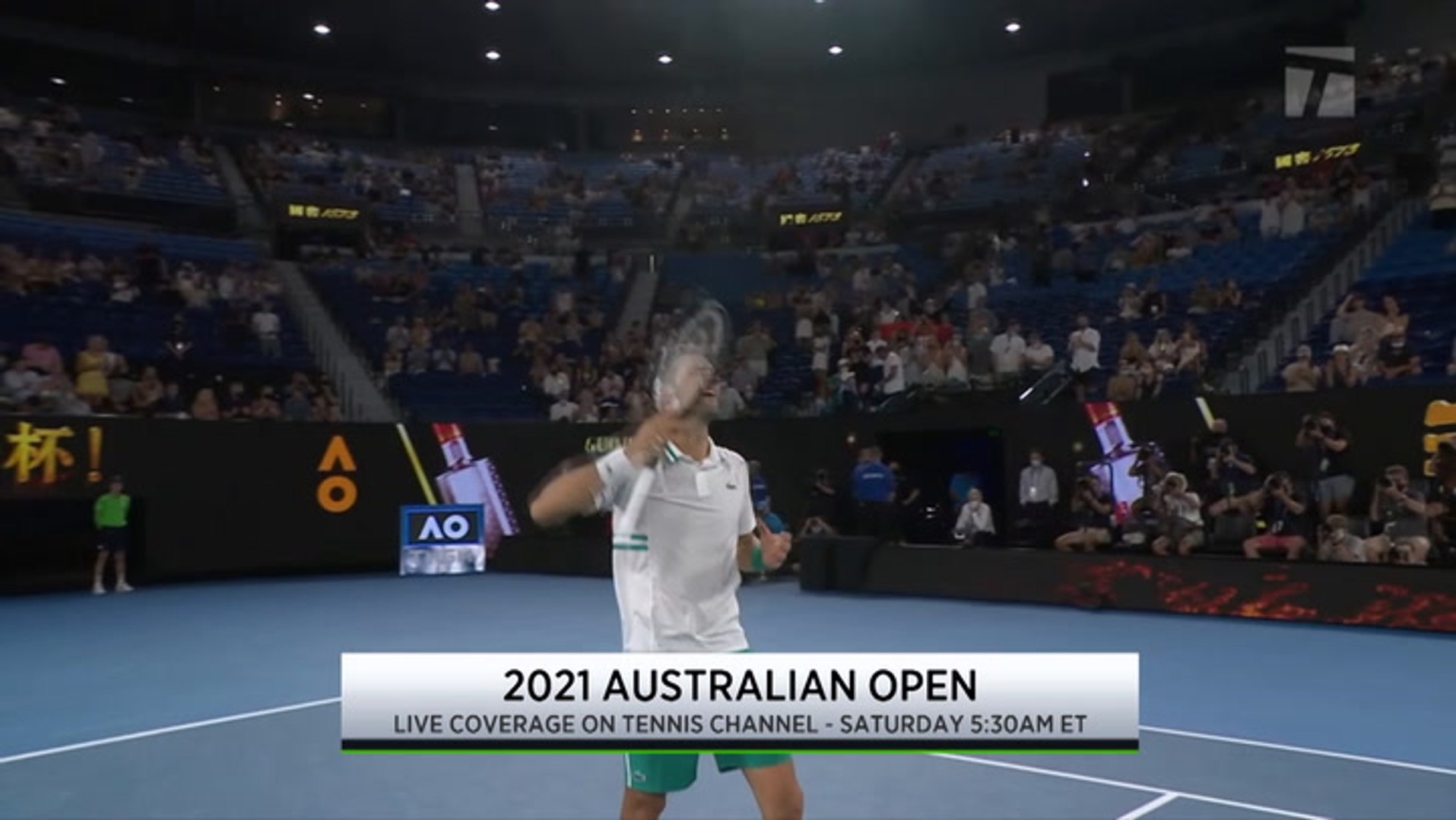 Tennis Channel Video Novak Djokovic Advances to the Mens Final of the Australian Open
