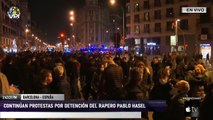 Desde España - Continúan protestas por detención del rapero Pablo Hasel