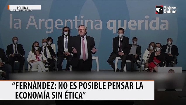 Fernández “No es posible pensar la economía sin ética”