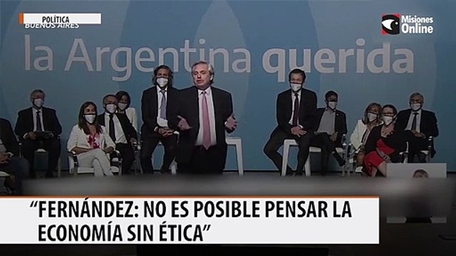 Fernández “No es posible pensar la economía sin ética”