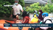 Rumah Terkepung Banjir, Satu Keluarga Pasien Covid-19 Dievakuasi Tim BPBD Kota Bekasi