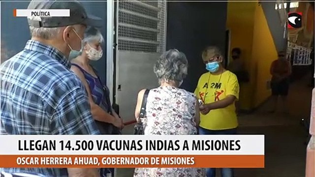 Llegan 14.500 vacunas indias a Misiones