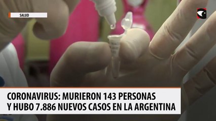 Download Video: Coronavirus murieron 143 personas y hubo 7.886 nuevos casos en la Argentina