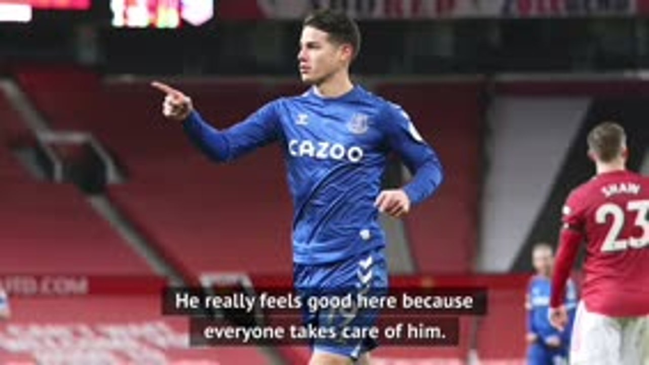 Ancelotti insists James is happy at Everton