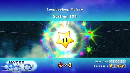 Super Mario Galaxy  Loopdeeloop Galaxy ~ Surfing 101  in under 1 minute