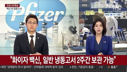 "화이자 백신, 일반 냉동고서 2주간 보관 가능"