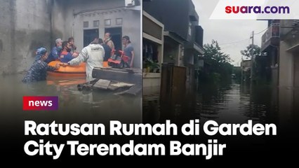 Ratusan Rumah di Garden City dan Total Persada Terendam Banjir Hingga 2 Meter