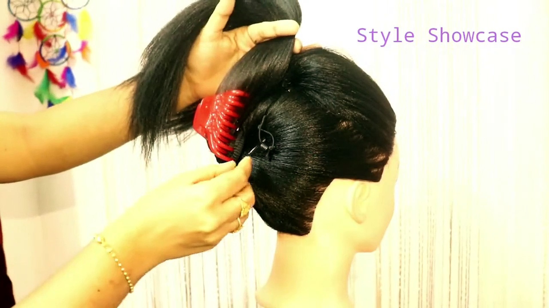 party wear juda hairstyle for girls -- hair style girl -- simple hairstyle  -- new hairstyle -- hair - video Dailymotion